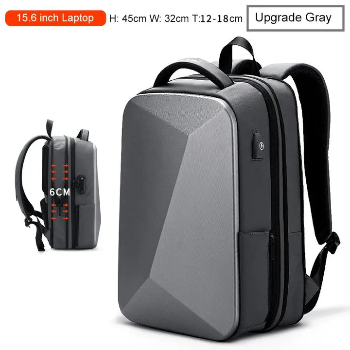 Ethan Anti-Theft Laptop Backpack – Waterproof Tech Backpack for Men – USB Charging – TSA Lock – Large Capacity – Black 8