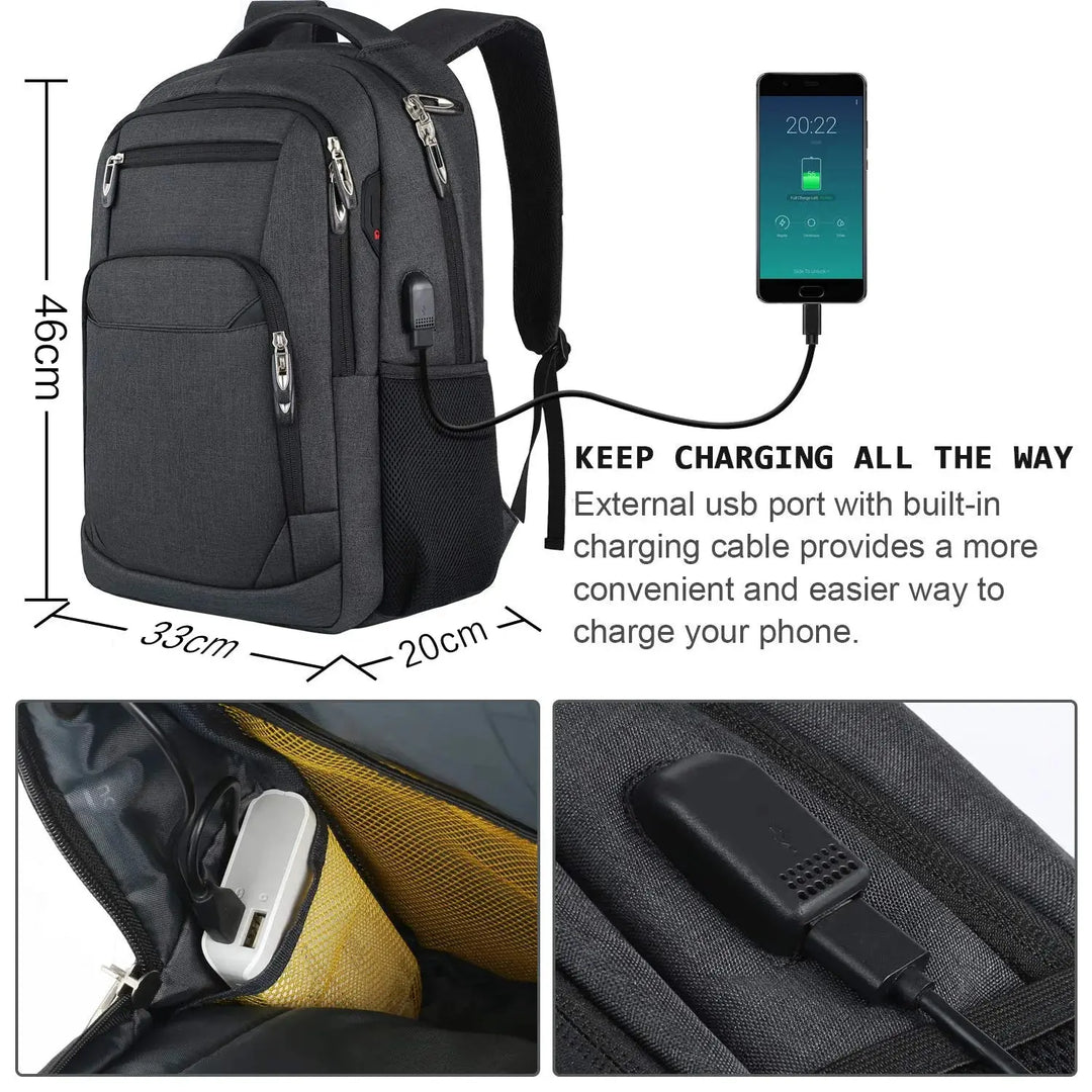 Ethan – Ergonomic Waterproof Travel Backpack with Large Capacity for Outdoor Adventures, Size One Size 3