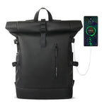 Ethan Waterproof Travel Backpack – Expandable Carry On – USB Charging – Fits 15.6-Inch Laptop – Large Capacity – Black 2
