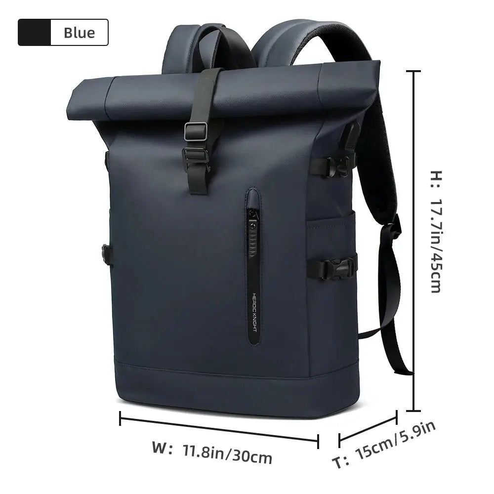 Ethan Waterproof Travel Backpack – Expandable Carry On – USB Charging – Fits 15.6-Inch Laptop – Large Capacity – Black 9