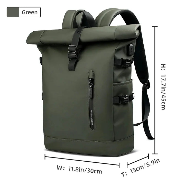 Ethan Waterproof Travel Backpack – Expandable Carry On – USB Charging – Fits 15.6-Inch Laptop – Large Capacity – Black 11
