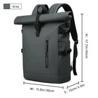 Ethan Waterproof Travel Backpack – Expandable Carry On – USB Charging – Fits 15.6-Inch Laptop – Large Capacity – Black 8