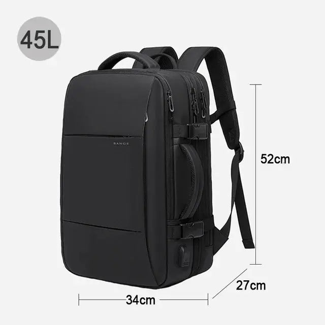 Ethan – Large Capacity Waterproof Travel Backpack for Men with USB Charging and Expandable Design 12