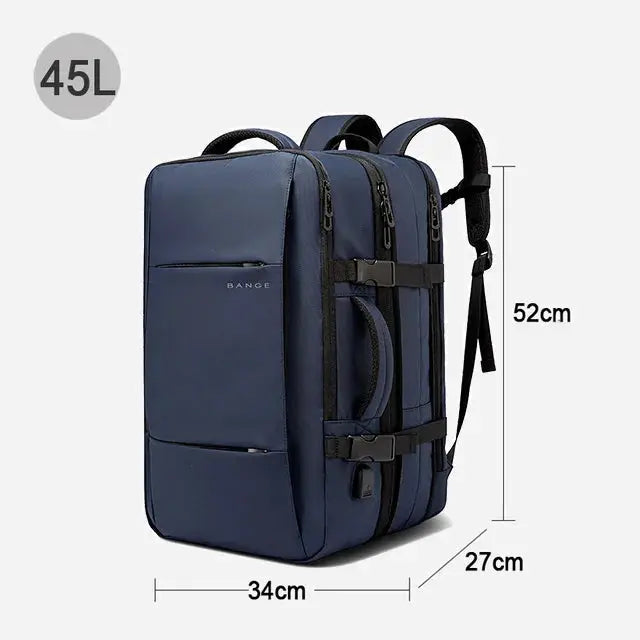 Ethan – Large Capacity Waterproof Travel Backpack for Men with USB Charging and Expandable Design 9