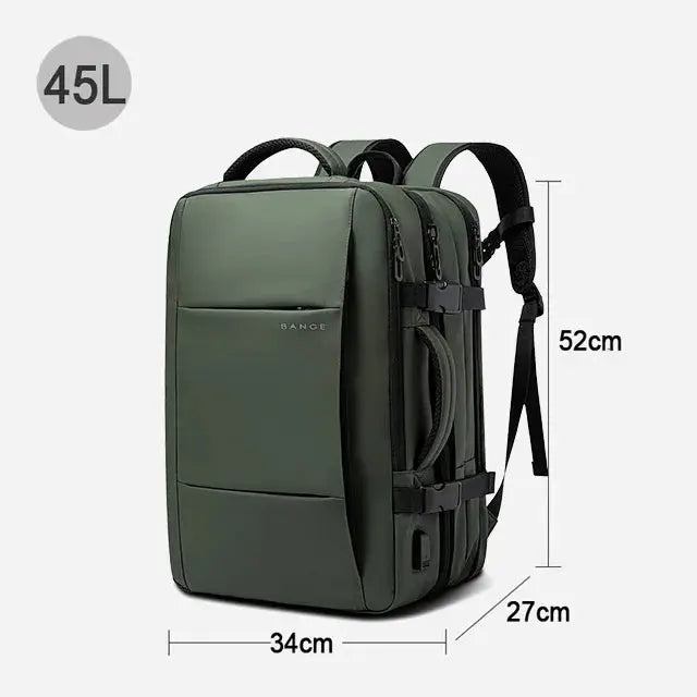 Ethan – Large Capacity Waterproof Travel Backpack for Men with USB Charging and Expandable Design 7