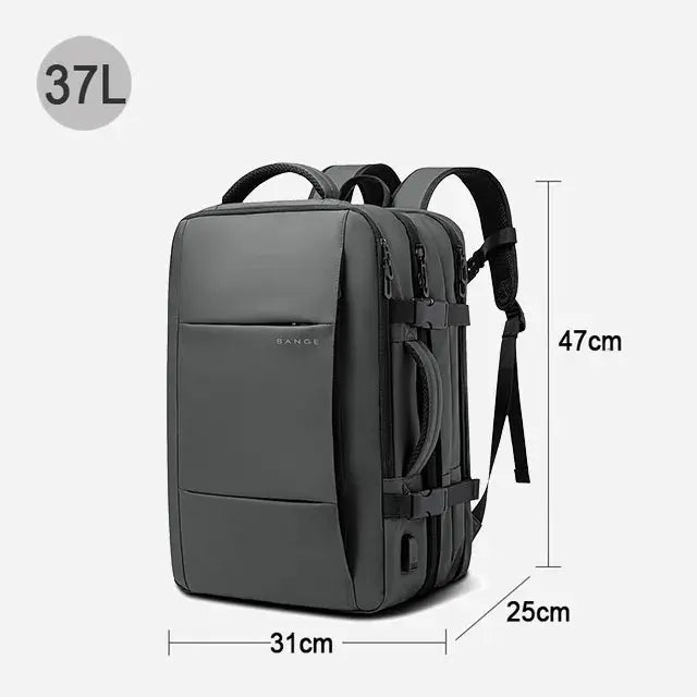 Ethan – Large Capacity Waterproof Travel Backpack for Men with USB Charging and Expandable Design 0