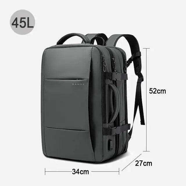 Ethan – Large Capacity Waterproof Travel Backpack for Men with USB Charging and Expandable Design 11