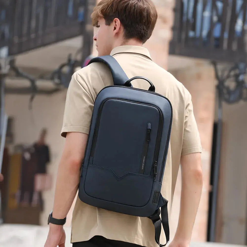 Ethan Waterproof Men's Work Backpack – USB Charging – Minimalist Design for 15.6-Inch Laptops – Multiple Colors Available 4