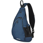 MunaWear - Backpacks - HaloCarry - Versatile One Shoulder Sling Backpack with USB Port for Travel & Sports - Blue / 20 inches