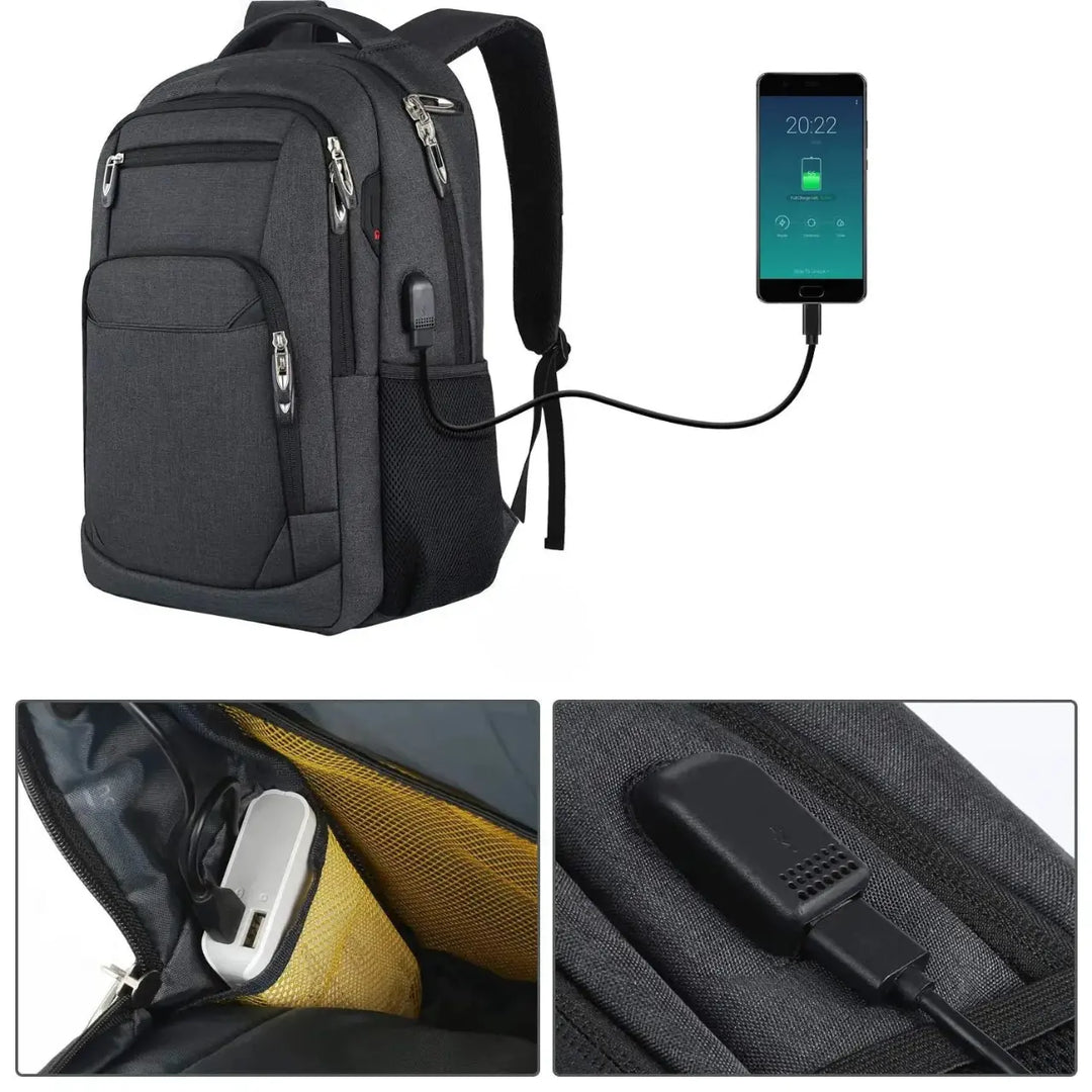 MunaWear - Backpacks - Harrington – Ergonomic Waterproof Travel Backpack with Large Capacity for Outdoor Adventures for Men and Women - 