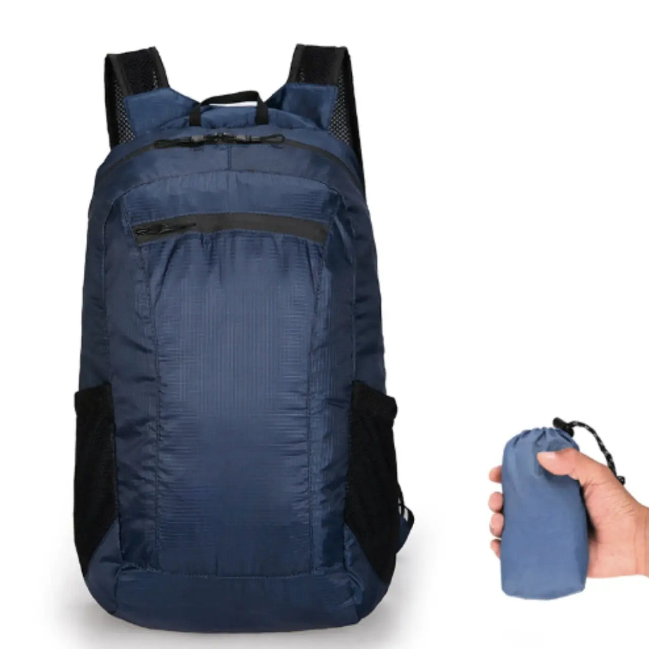 MunaWear - Backpacks - Jourelle Ultralight Waterproof Travel Backpack – 18L Capacity – Lightweight & Foldable – Ideal for Hiking & Camping - Dark Blue