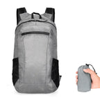 MunaWear - Backpacks - Jourelle Ultralight Waterproof Travel Backpack – 18L Capacity – Lightweight & Foldable – Ideal for Hiking & Camping - Gray