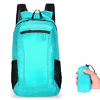 MunaWear - Backpacks - Jourelle Ultralight Waterproof Travel Backpack – 18L Capacity – Lightweight & Foldable – Ideal for Hiking & Camping - Light Blue