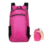 MunaWear - Backpacks - Jourelle Ultralight Waterproof Travel Backpack – 18L Capacity – Lightweight & Foldable – Ideal for Hiking & Camping - Pink