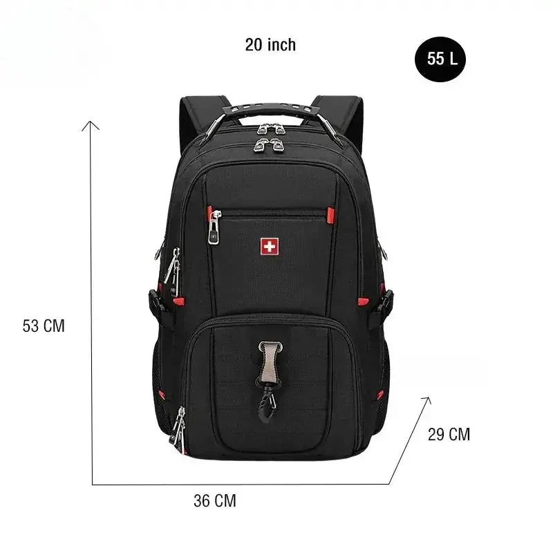 Looply - Waterproof 17 Laptop Backpack with USB Charging Port & Multifunctional Design