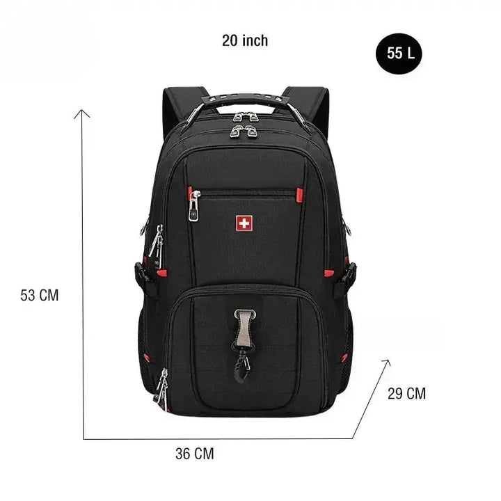Looply - Waterproof 17 Laptop Backpack with USB Charging Port & Multifunctional Design