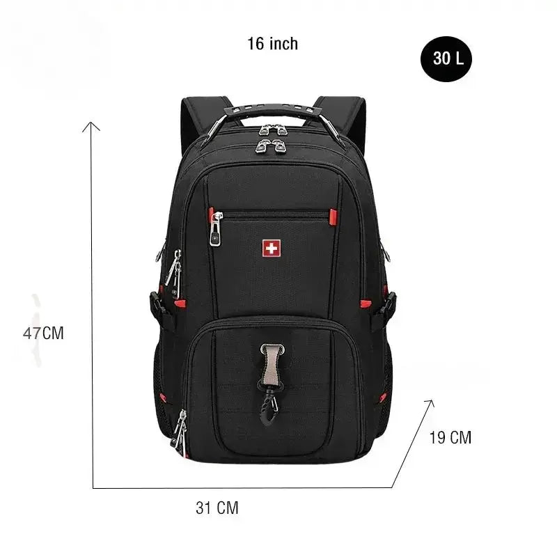 Looply - Waterproof 17 Laptop Backpack with USB Charging Port & Multifunctional Design