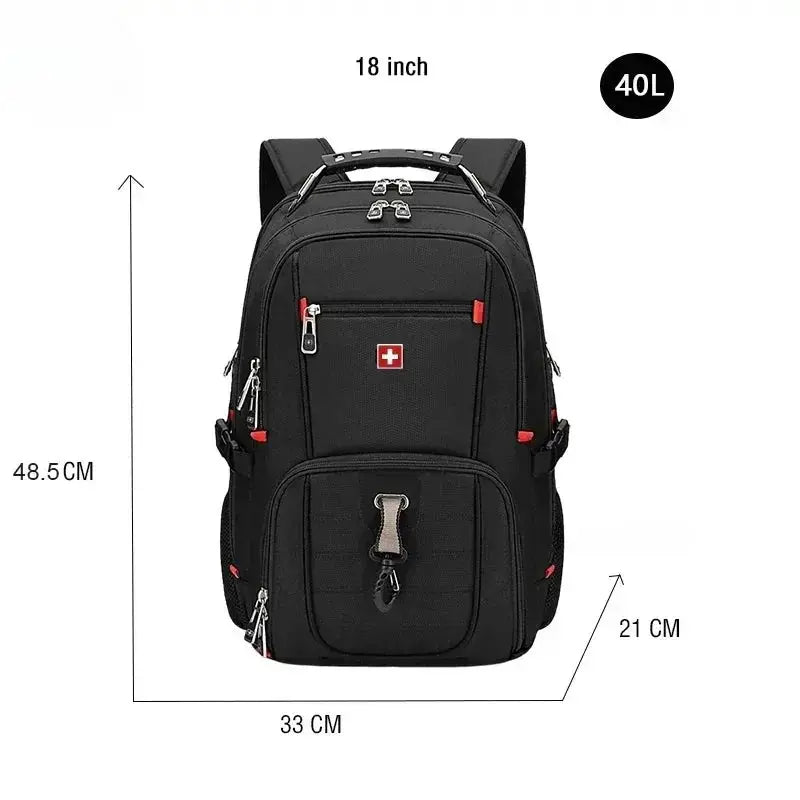 Looply - Waterproof 17 Laptop Backpack with USB Charging Port & Multifunctional Design