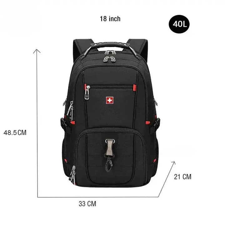 Looply - Waterproof 17 Laptop Backpack with USB Charging Port & Multifunctional Design