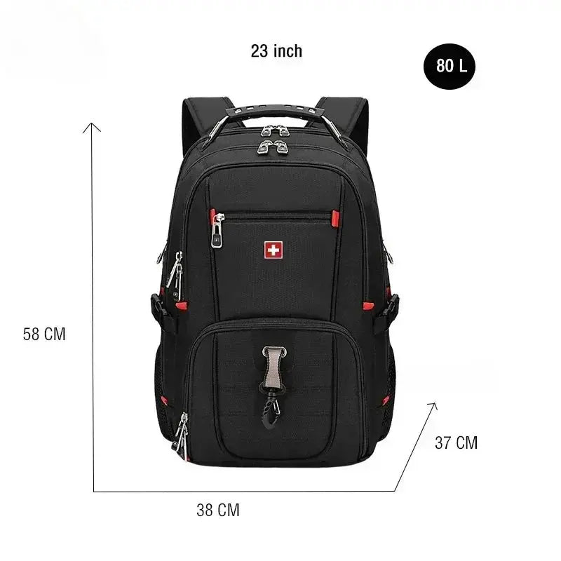 Looply - Waterproof 17 Laptop Backpack with USB Charging Port & Multifunctional Design