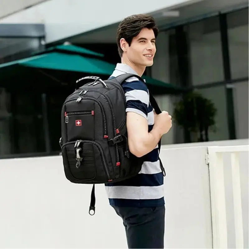 MunaWear - Backpacks - Looply - Waterproof 17 Laptop Backpack with USB Charging Port & Multifunctional Design - 16 Inches