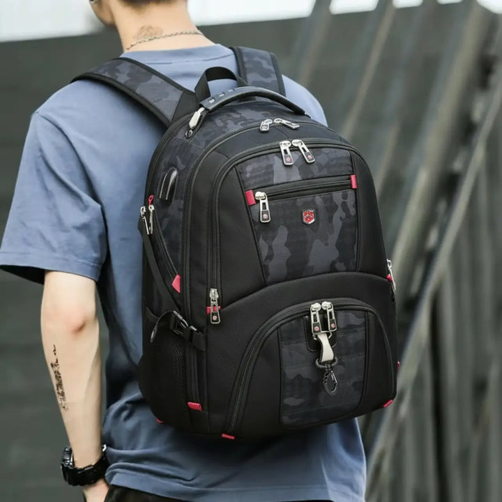 MunaWear - Backpacks - Looply - Waterproof Laptop Backpack with USB Charging Port & Multifunctional Design - 