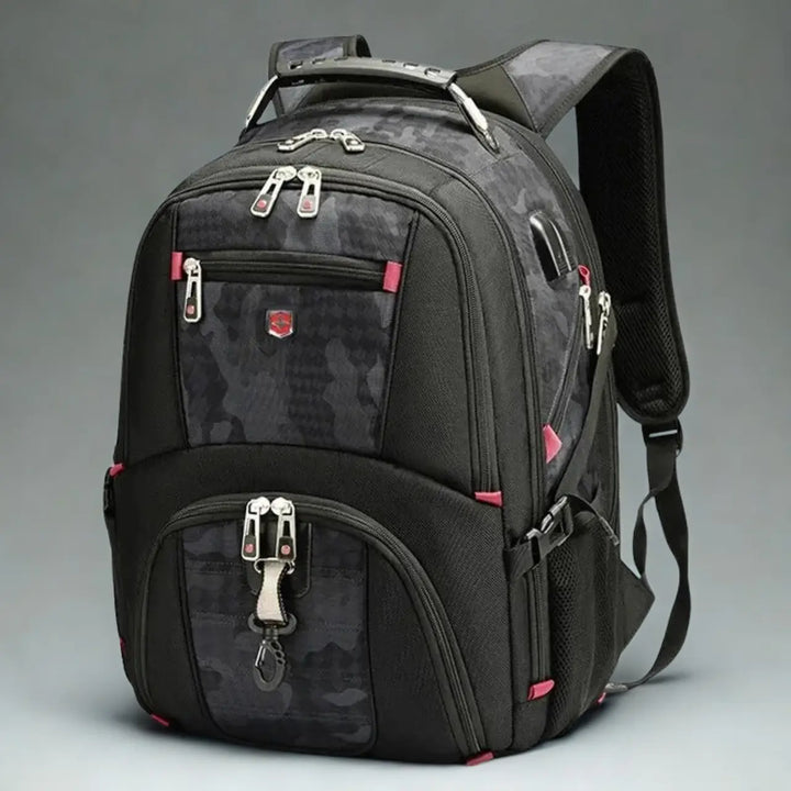 MunaWear - Backpacks - Looply - Waterproof Laptop Backpack with USB Charging Port & Multifunctional Design - 