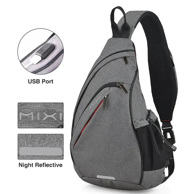Max - Versatile One Shoulder Sling Backpack with USB Port for Travel & Sports 2