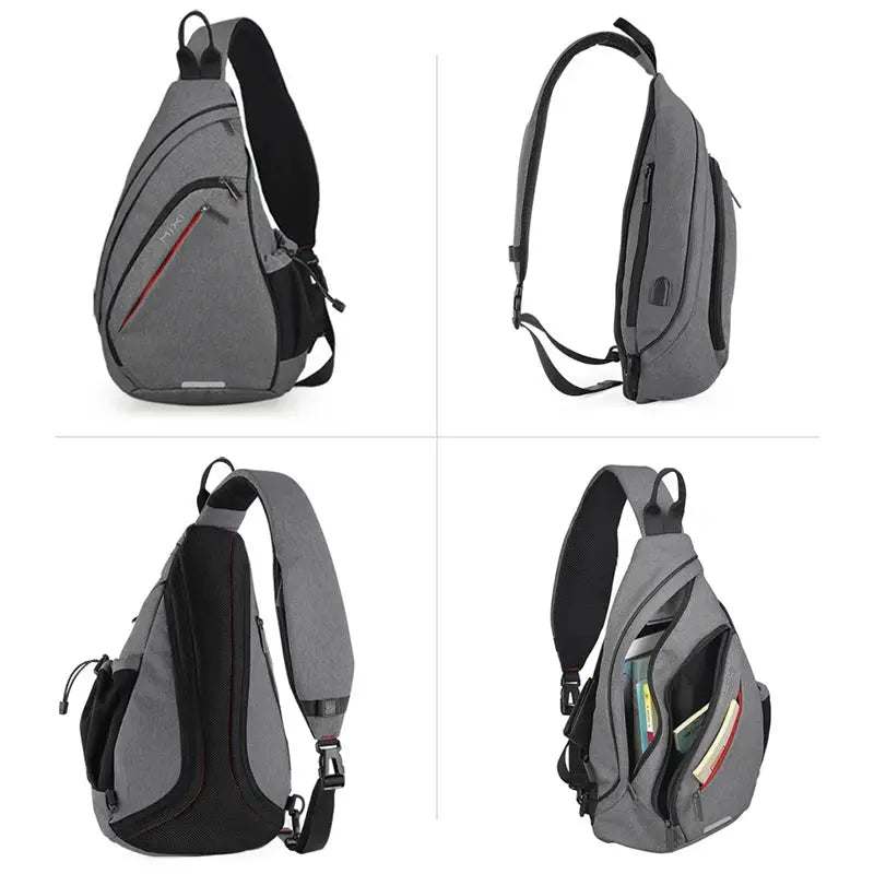 Max - Versatile One Shoulder Sling Backpack with USB Port for Travel & Sports 3