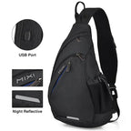 Max - Versatile One Shoulder Sling Backpack with USB Port for Travel & Sports 8