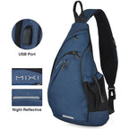 Max - Versatile One Shoulder Sling Backpack with USB Port for Travel & Sports 7