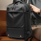 MetroPack  – Large Capacity Vacuum Compression Backpack for 17-Inch Laptops with Waterproof Design