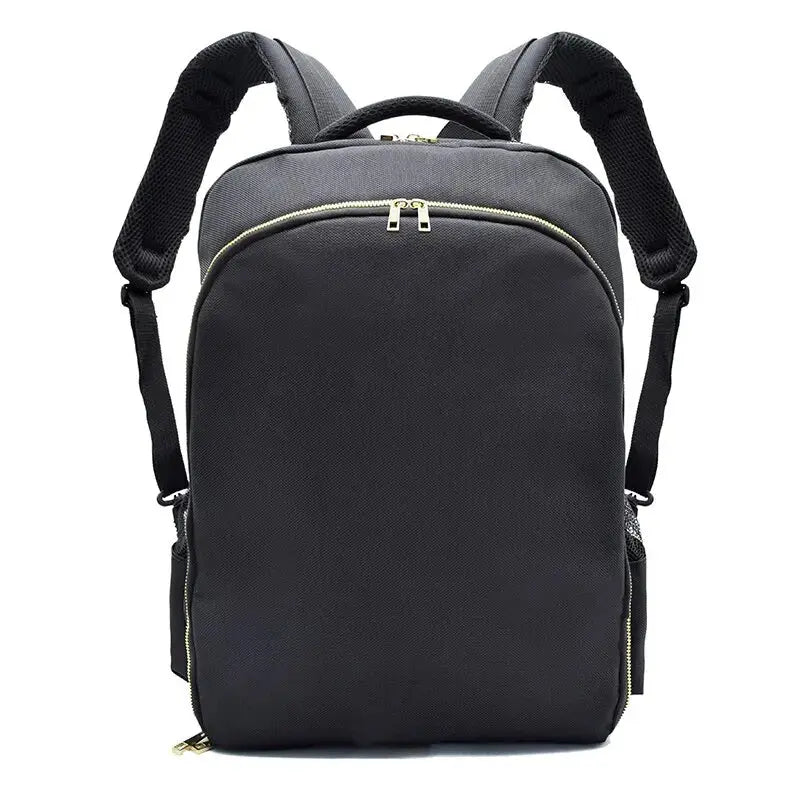 Mia Barber Supplies Backpack – Large Capacity – Waterproof Canvas – Black – Organized Tool Storage for Hairstyling 8