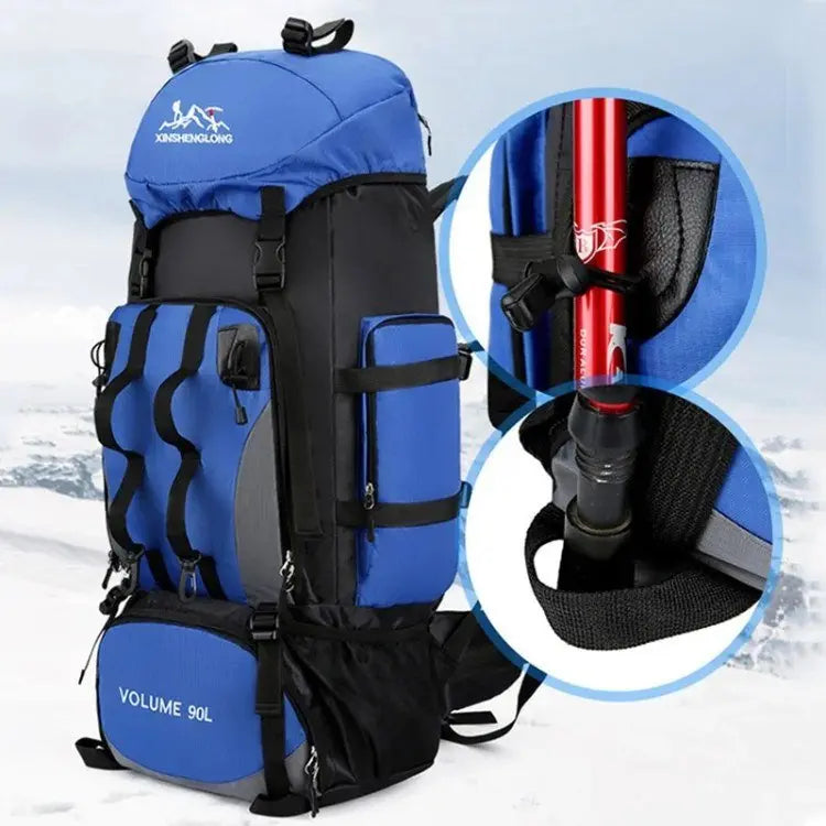 Mia – Ultra-Light Waterproof 90L Hiking Backpack for Camping and Outdoor Adventures 1