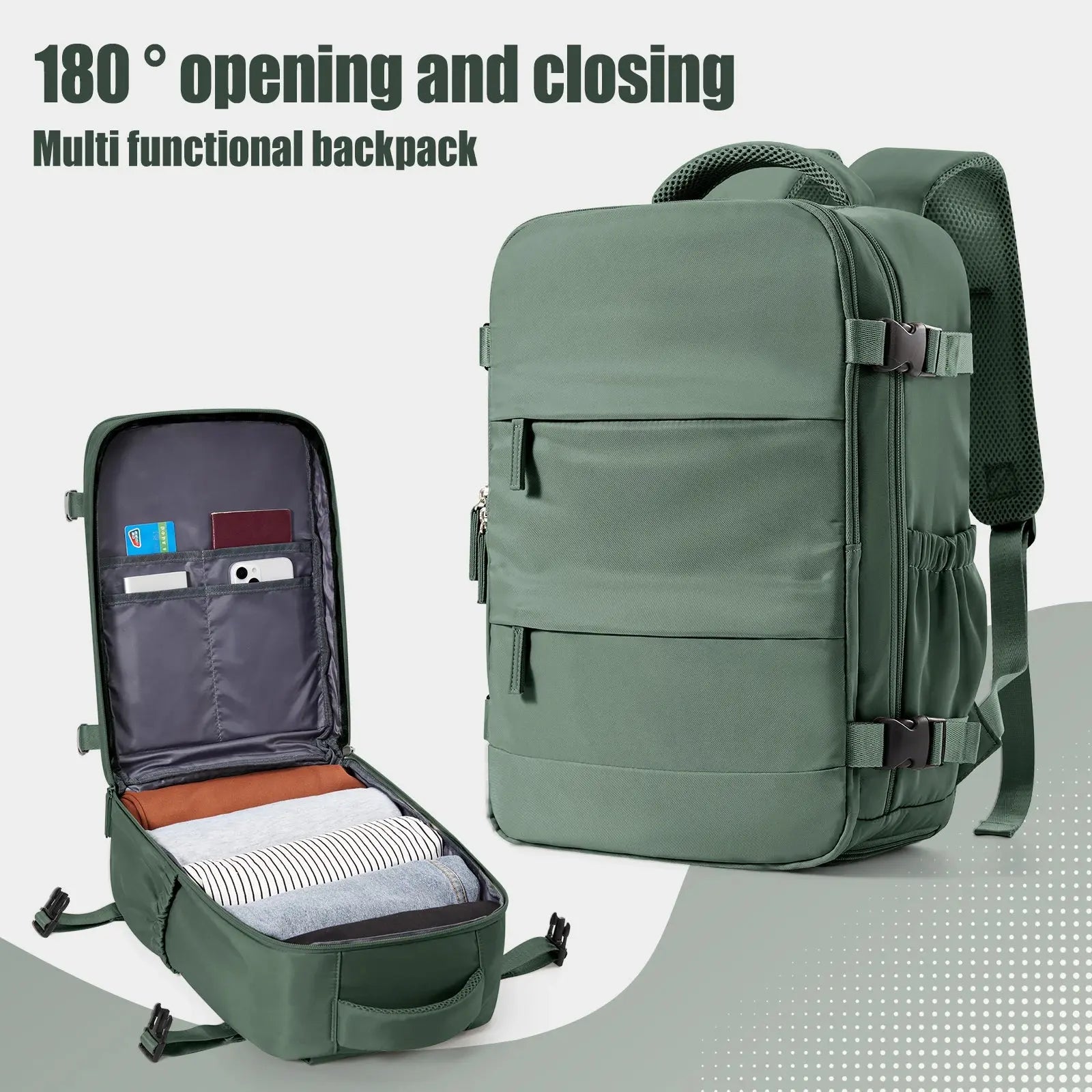 Mia – Versatile 40L Cabin Backpack for Travel & Leisure with Laptop Compartment 1