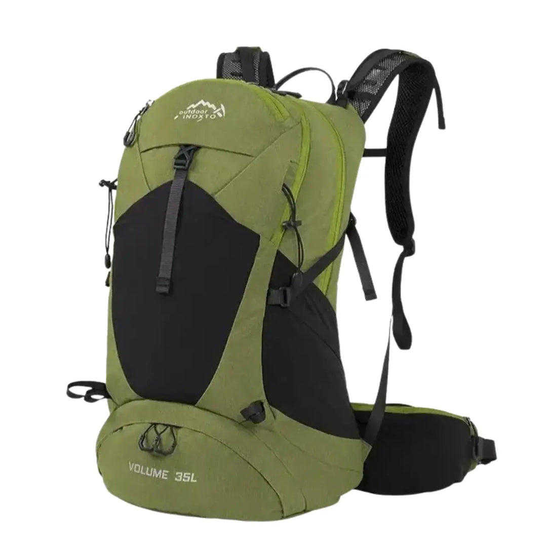 MunaWear - Backpacks - PackPort – 35L Waterproof Mountaineering Backpack for Men and Women, Ideal for Hiking and Camping - Dark Green