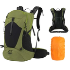 MunaWear - Backpacks - PackPort – 35L Waterproof Mountaineering Backpack for Men and Women, Ideal for Hiking and Camping - Green
