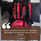 MunaWear - Backpacks - Rocky – Ultra-Light Waterproof 90L Hiking Backpack for Camping and Outdoor Adventures - 