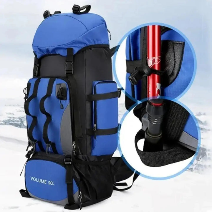 MunaWear - Backpacks - Rocky – Ultra-Light Waterproof 90L Hiking Backpack for Camping and Outdoor Adventures - 