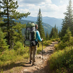 MunaWear - Backpacks - Rocky – Ultra-Light Waterproof 90L Hiking Backpack for Camping and Outdoor Adventures - 