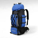 MunaWear - Backpacks - Rocky – Ultra-Light Waterproof 90L Hiking Backpack for Camping and Outdoor Adventures - Blue