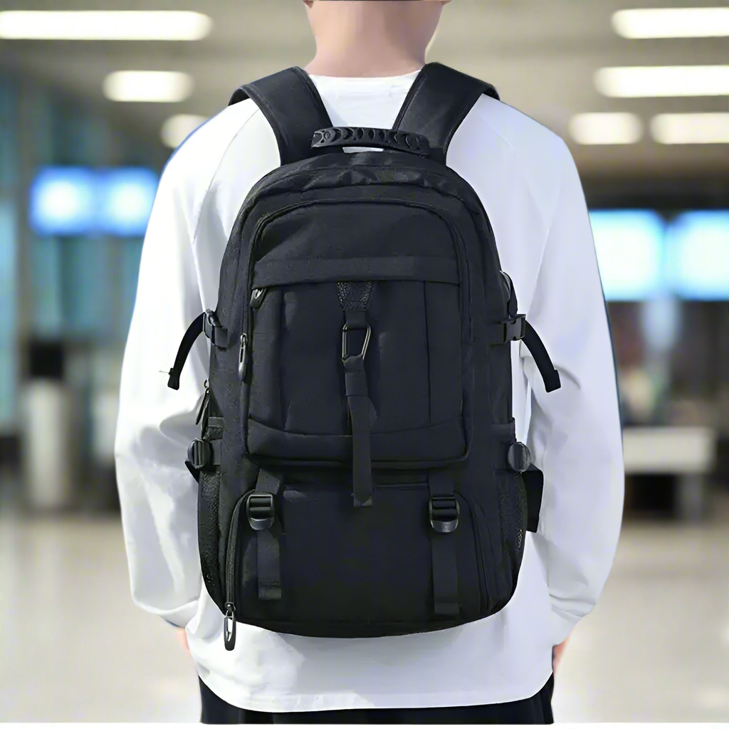 SummitPack – 50L/80L Large Waterproof Travel Backpack with Separate Shoe Compartment for Men