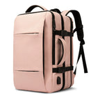 MunaWear - Backpacks - VibePack – Large Capacity Waterproof Travel Backpack for Men with USB Charging and Expandable Design - 