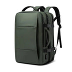 MunaWear - Backpacks - VibePack – Large Capacity Waterproof Travel Backpack for Men with USB Charging and Expandable Design - 