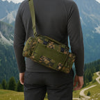 MunaWear - Bags - AdventurePro Waist Bag – Multifunctional Outdoor Bumbag – Water-Resistant – Adjustable Strap - Camo Dark Green