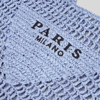 MunaWear - Bags - Liora - Chic Handwoven Beach Bag With Parisian Elegance For Sunny Adventures - 