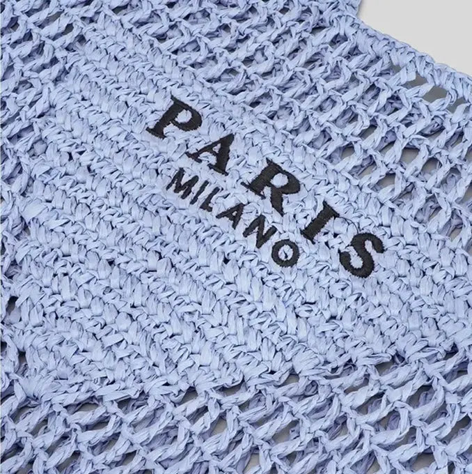 MunaWear - Bags - Liora - Chic Handwoven Beach Bag With Parisian Elegance For Sunny Adventures - 