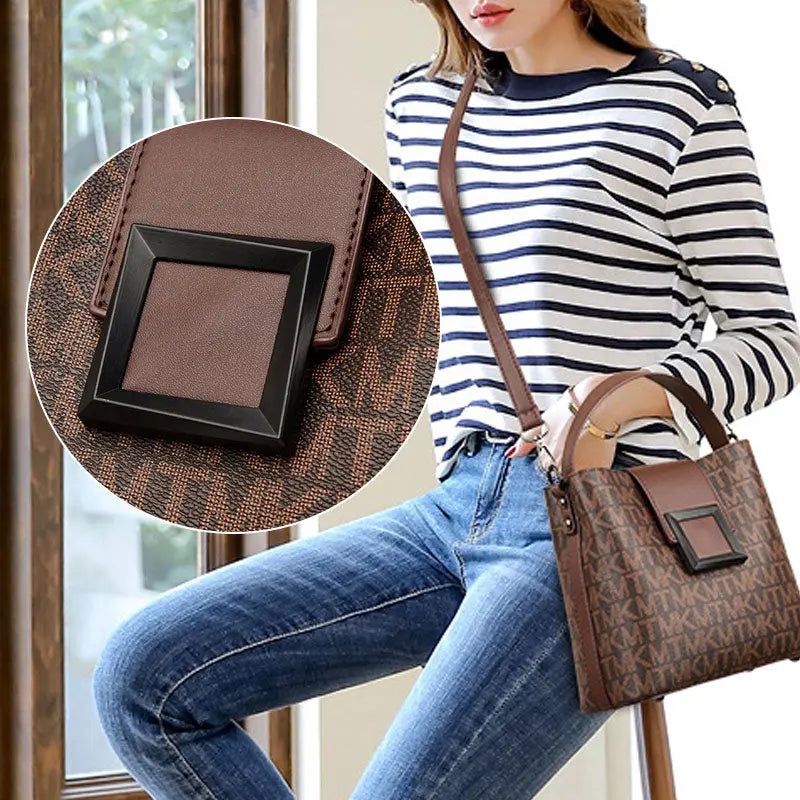 Liora - Chic Women's Bucket Bag With Double Closure For Everyday Style 3