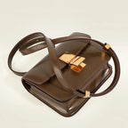 MunaWear - Bags - Liora - Classic Leather Flap Box Shoulder Bag for Timeless Elegance - 