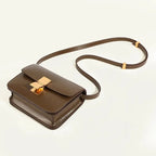 MunaWear - Bags - Liora - Classic Leather Flap Box Shoulder Bag for Timeless Elegance - 